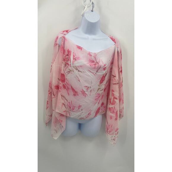 Forever 21 Floral Lightweight Pullover Shawl - One Size - Picture 1 of 6
